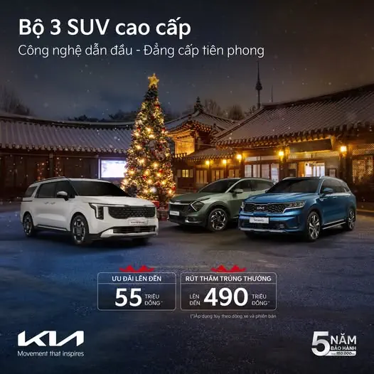 Sở hữu xe Kia với ưu đãi hấp dẫn dịp cuối năm, cao nhất lên đến 110 triệu đồng